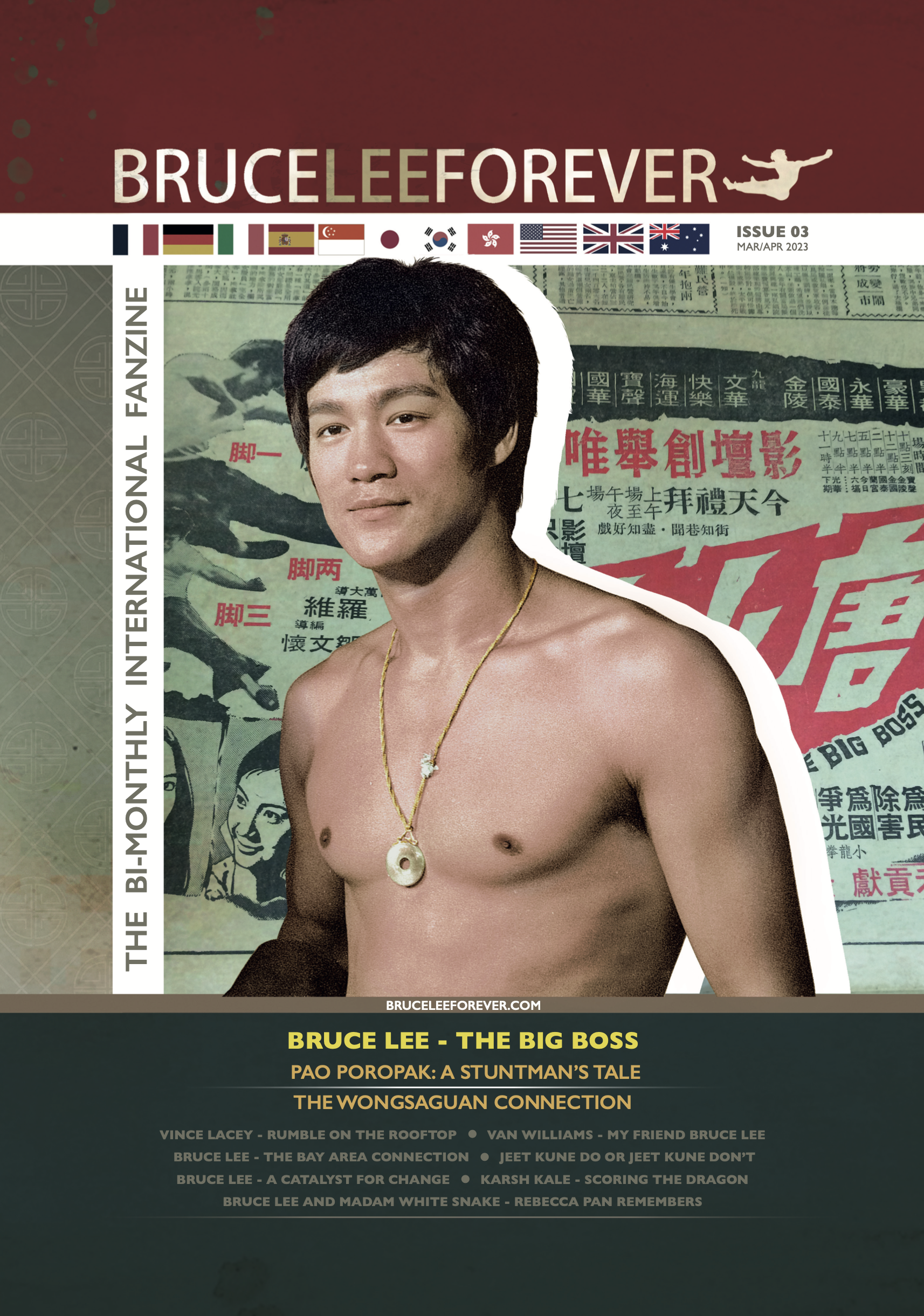 BRUCE LEE FOREVER – The Bi-Monthly International Fanzine: Issue No.3 MAR/APR – 2023 £19.95
