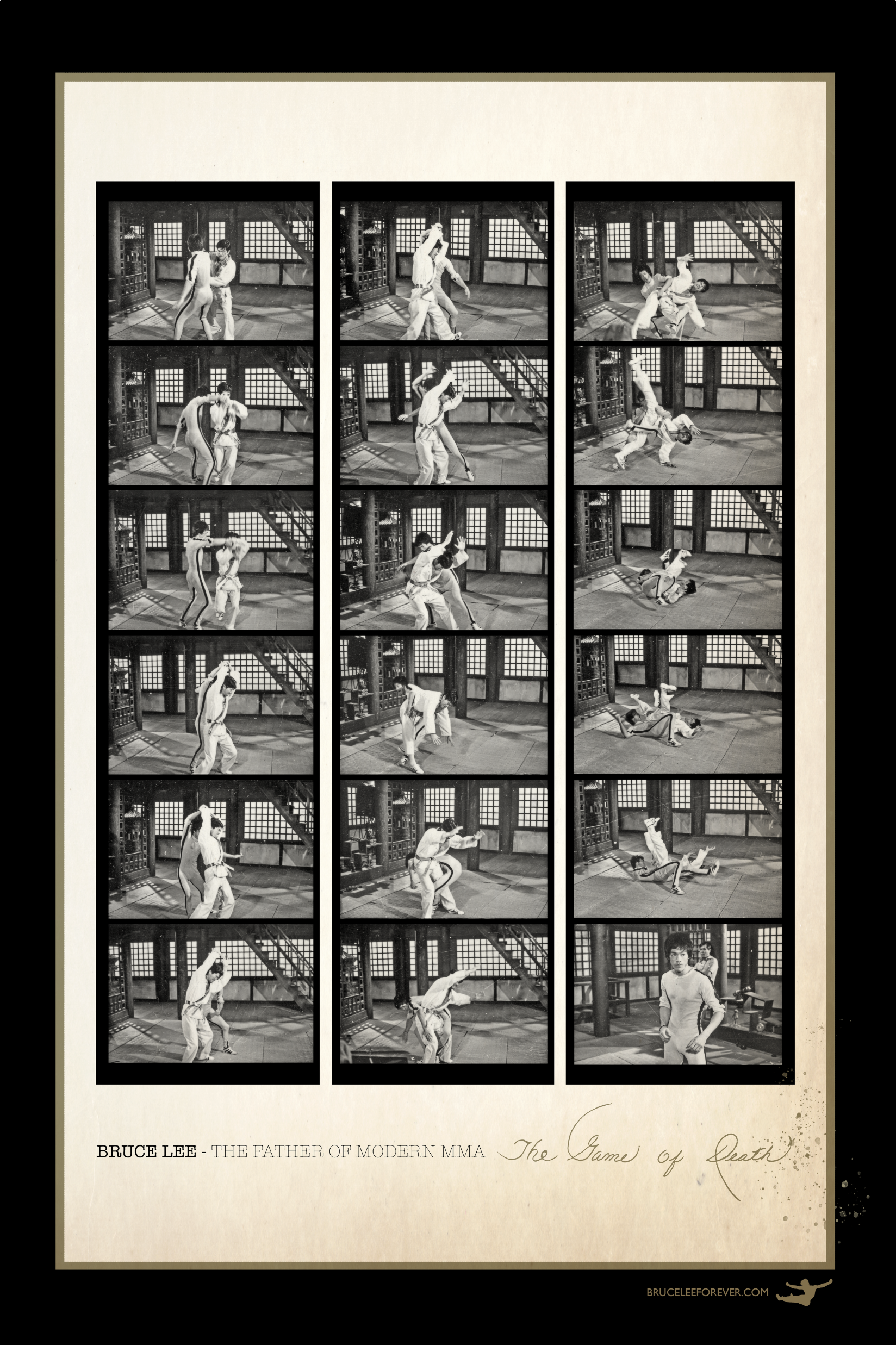 BRUCE LEE IN ACTION: POSTER COLLECTION - The Father of Modern MMA - GAME OF DEATH